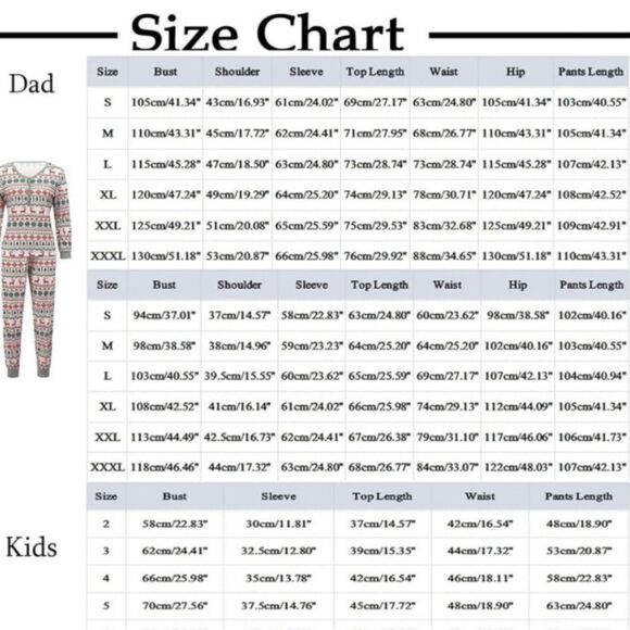 NWT Family Matching Christmas Pajama Set Dad Reindeer Snowflakes Jogger 3XL - Picture 11 of 11